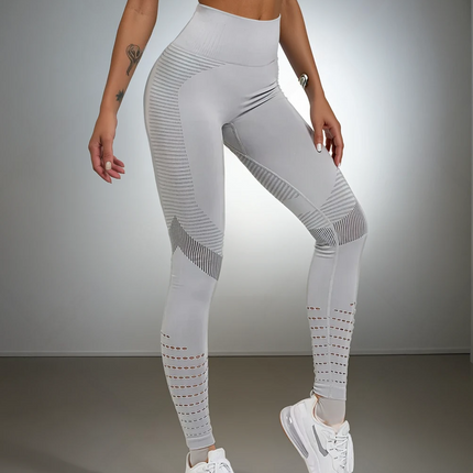 Aura | Seamless Leggings for Women – Athletic Fit - Light Gray