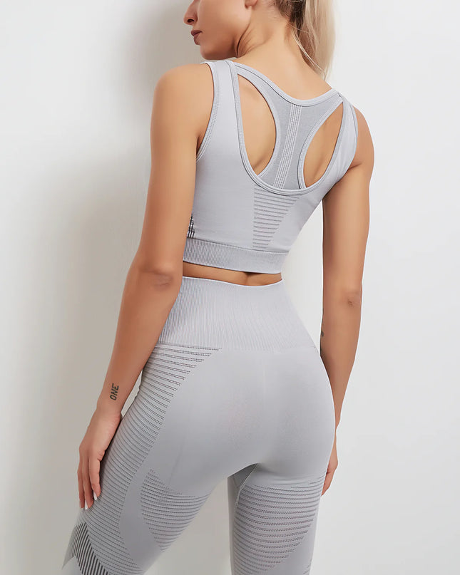 Aura | Seamless Leggings for Women – Athletic Fit - Light Gray