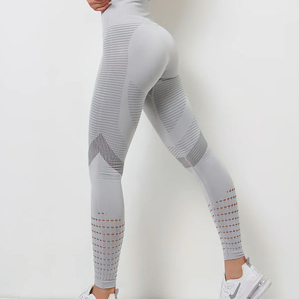 Aura | Seamless Leggings for Women – Athletic Fit - Light Gray