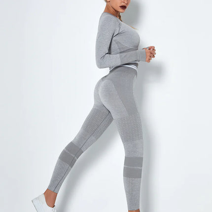 Horizon | Long Sleeve Active Top – Understated Style Meets Seamless Performance - Chateau Gray