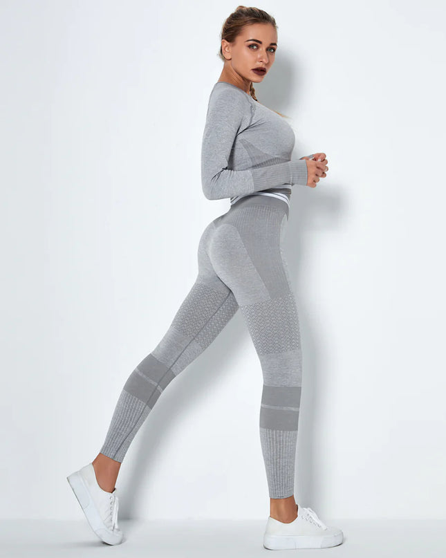 Horizon | Long Sleeve Active Top – Understated Style Meets Seamless Performance - Chateau Gray