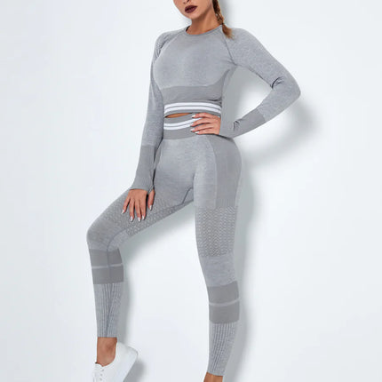 Horizon | Long Sleeve Active Top – Understated Style Meets Seamless Performance - Chateau Gray