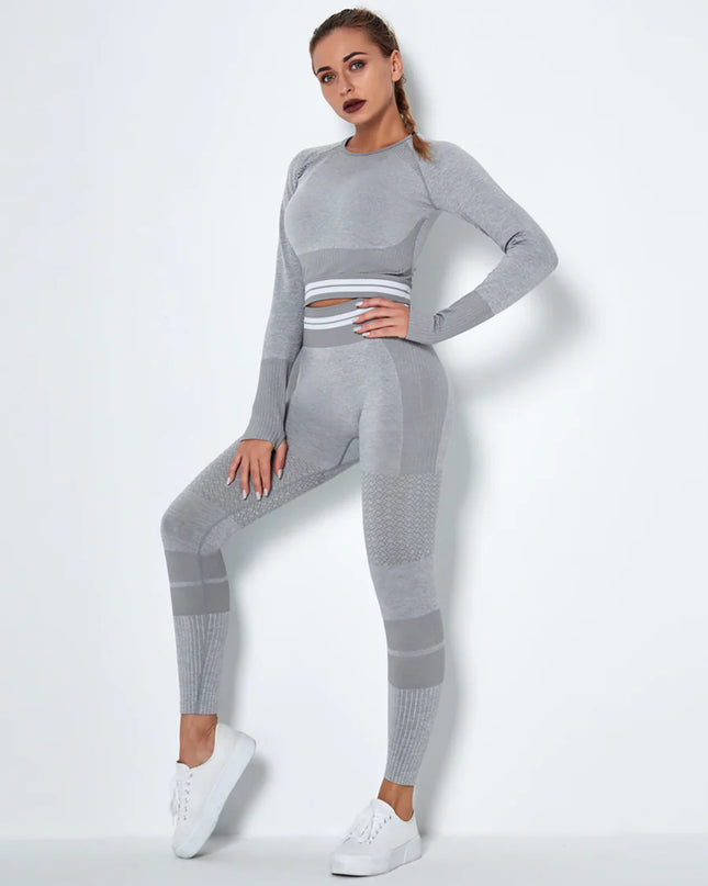 Horizon | Long Sleeve Active Top – Understated Style Meets Seamless Performance - Chateau Gray