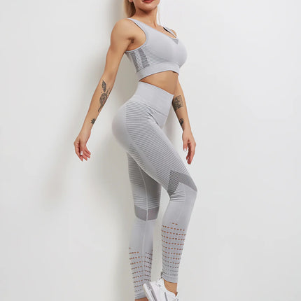 Aura | Seamless Leggings for Women – Athletic Fit - Light Gray