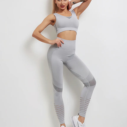 Aura | Seamless Leggings for Women – Athletic Fit - Light Gray