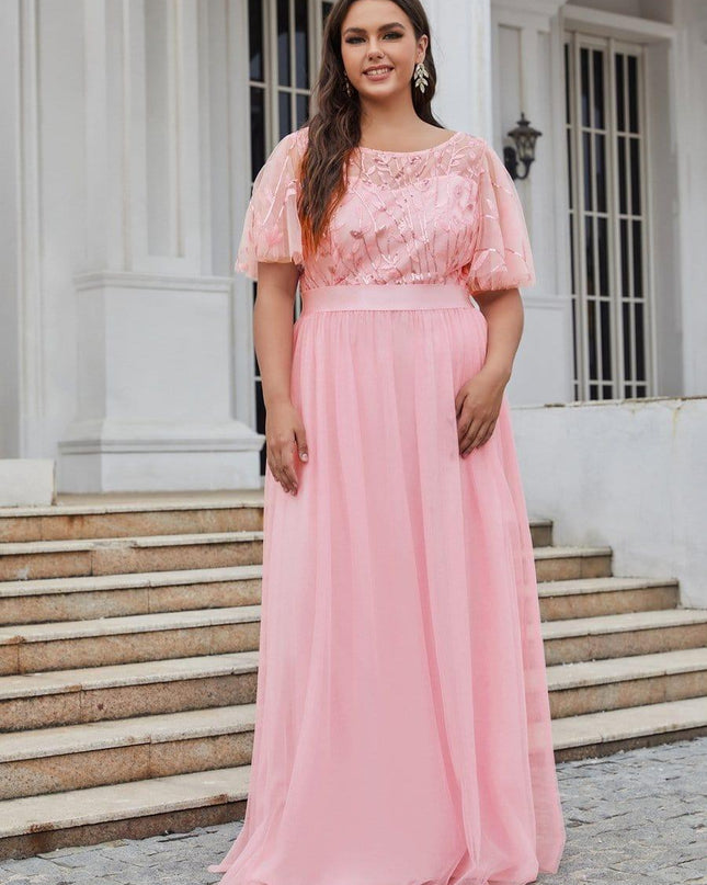 Haven | A-Line Ruffle Sleeve Wedding Guest Dress