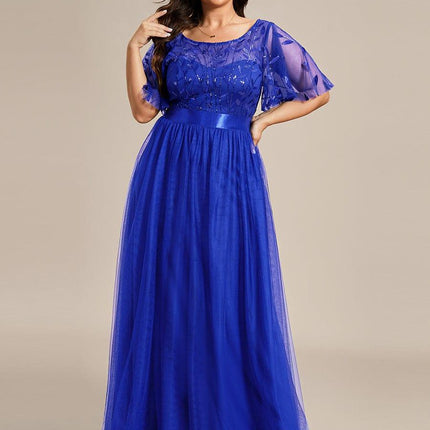 Haven | A-Line Ruffle Sleeve Wedding Guest Dress
