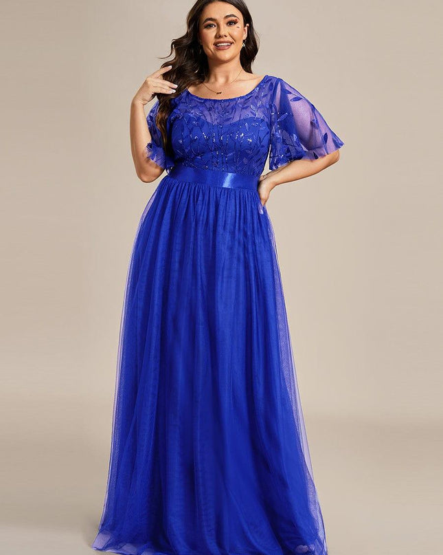 Haven | A-Line Ruffle Sleeve Wedding Guest Dress