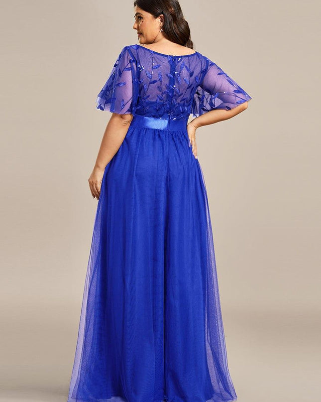 Haven | A-Line Ruffle Sleeve Wedding Guest Dress