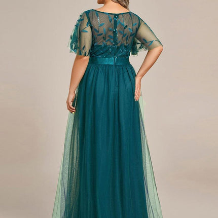 Haven | A-Line Ruffle Sleeve Wedding Guest Dress