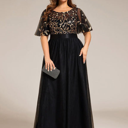 Haven | A-Line Ruffle Sleeve Wedding Guest Dress