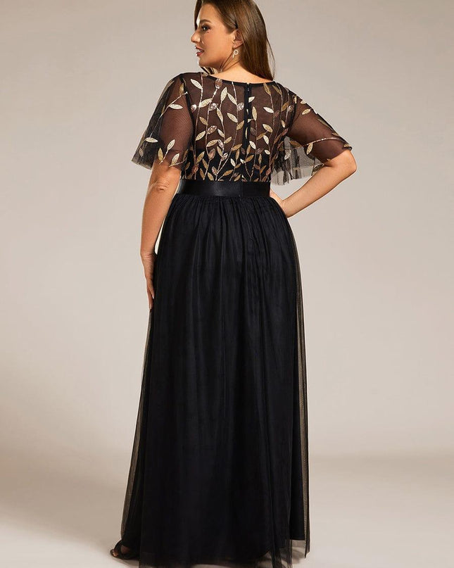 Haven | A-Line Ruffle Sleeve Wedding Guest Dress