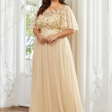 Haven | A-Line Ruffle Sleeve Wedding Guest Dress