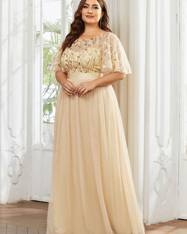 Haven | A-Line Ruffle Sleeve Wedding Guest Dress