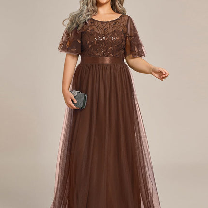 Haven | A-Line Ruffle Sleeve Wedding Guest Dress