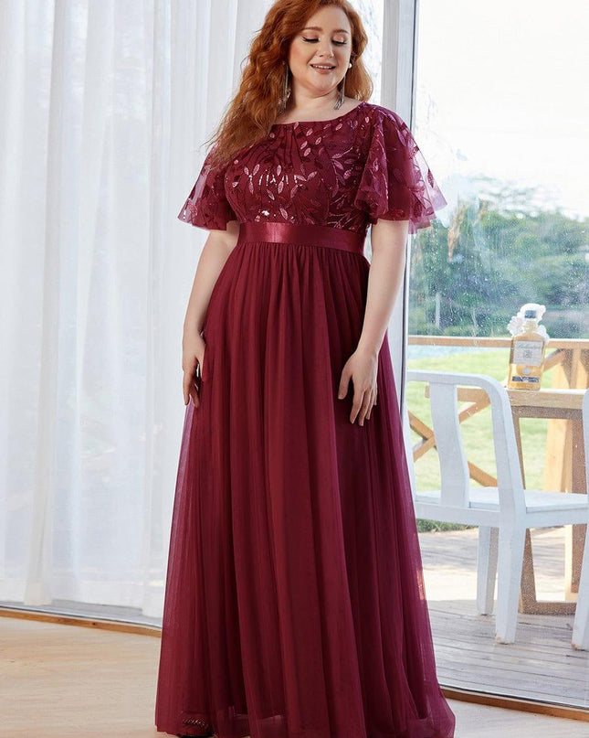 Haven | A-Line Ruffle Sleeve Wedding Guest Dress