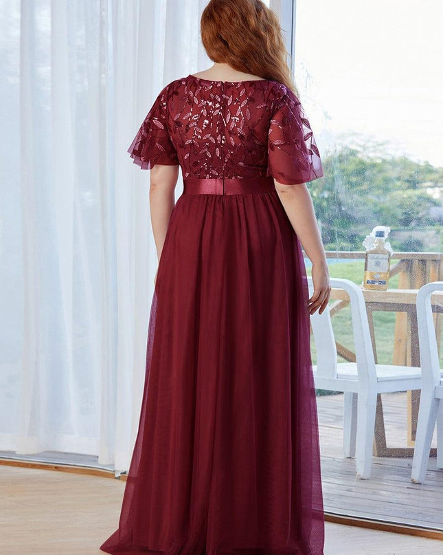 Haven | A-Line Ruffle Sleeve Wedding Guest Dress