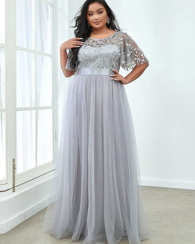 Haven | A-Line Ruffle Sleeve Wedding Guest Dress