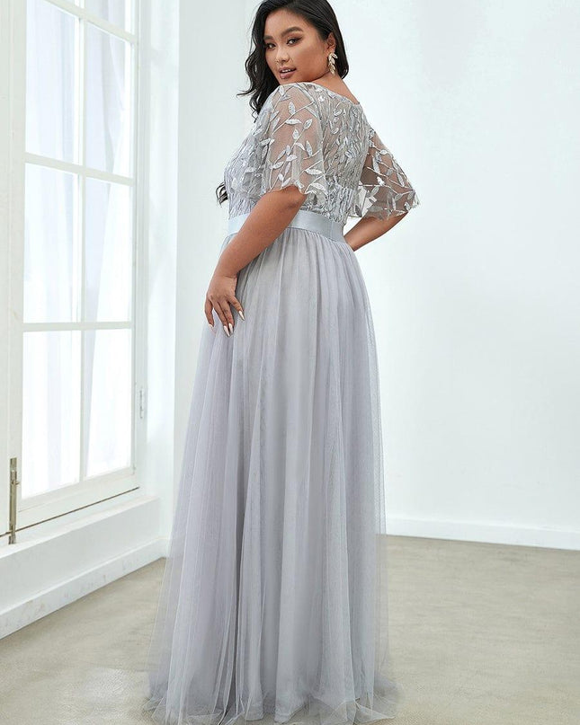 Haven | A-Line Ruffle Sleeve Wedding Guest Dress