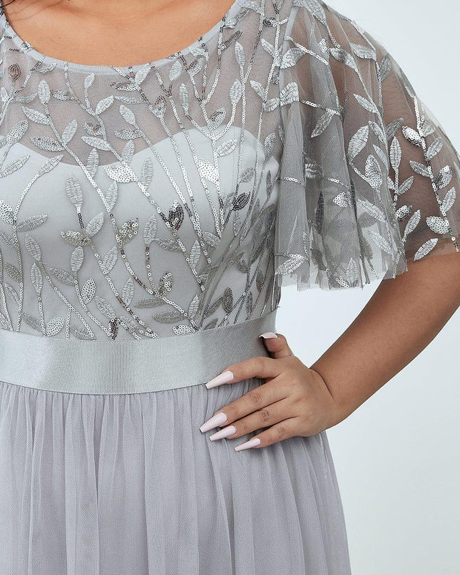 Haven | A-Line Ruffle Sleeve Wedding Guest Dress