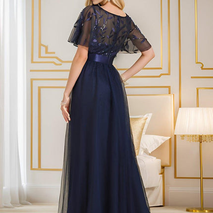 Haven | A-Line Ruffle Sleeve Wedding Guest Dress