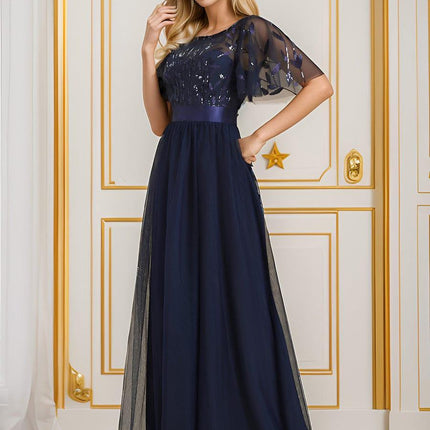 Haven | A-Line Ruffle Sleeve Wedding Guest Dress