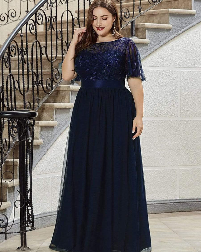 Haven | A-Line Ruffle Sleeve Wedding Guest Dress