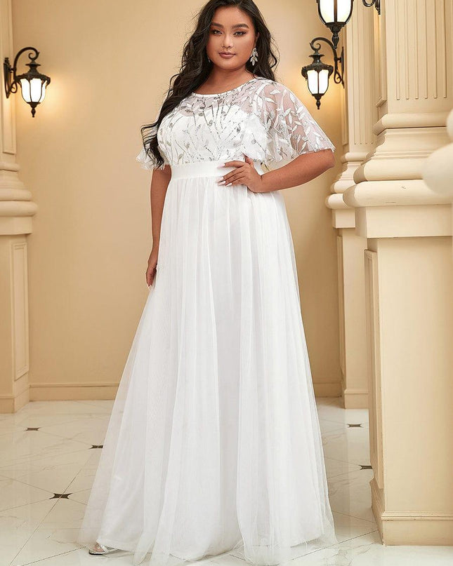 Haven | A-Line Ruffle Sleeve Wedding Guest Dress