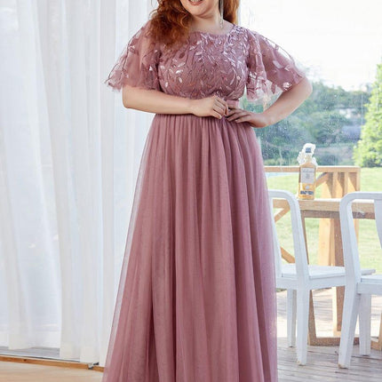 Haven | A-Line Ruffle Sleeve Wedding Guest Dress