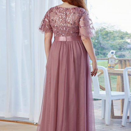 Haven | A-Line Ruffle Sleeve Wedding Guest Dress