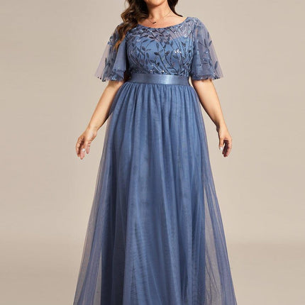 Haven | A-Line Ruffle Sleeve Wedding Guest Dress