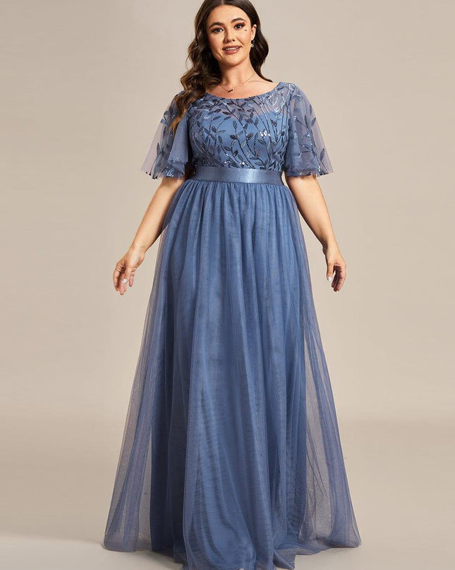 Haven | A-Line Ruffle Sleeve Wedding Guest Dress