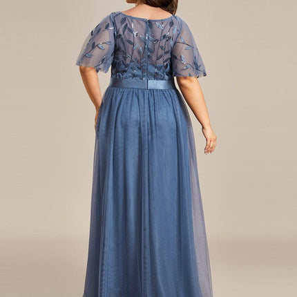 Haven | A-Line Ruffle Sleeve Wedding Guest Dress