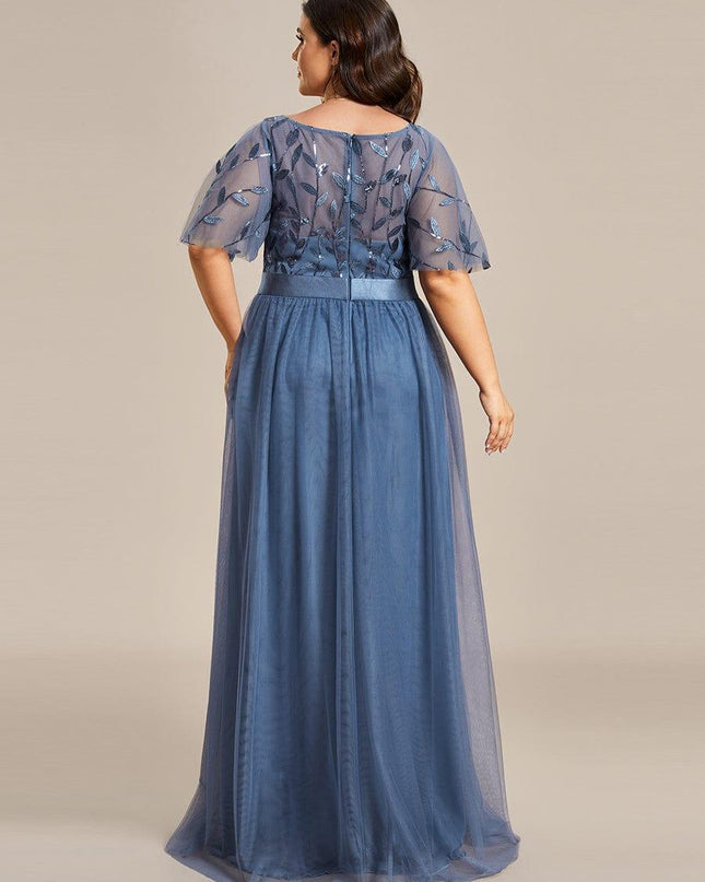 Haven | A-Line Ruffle Sleeve Wedding Guest Dress