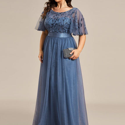 Haven | A-Line Ruffle Sleeve Wedding Guest Dress