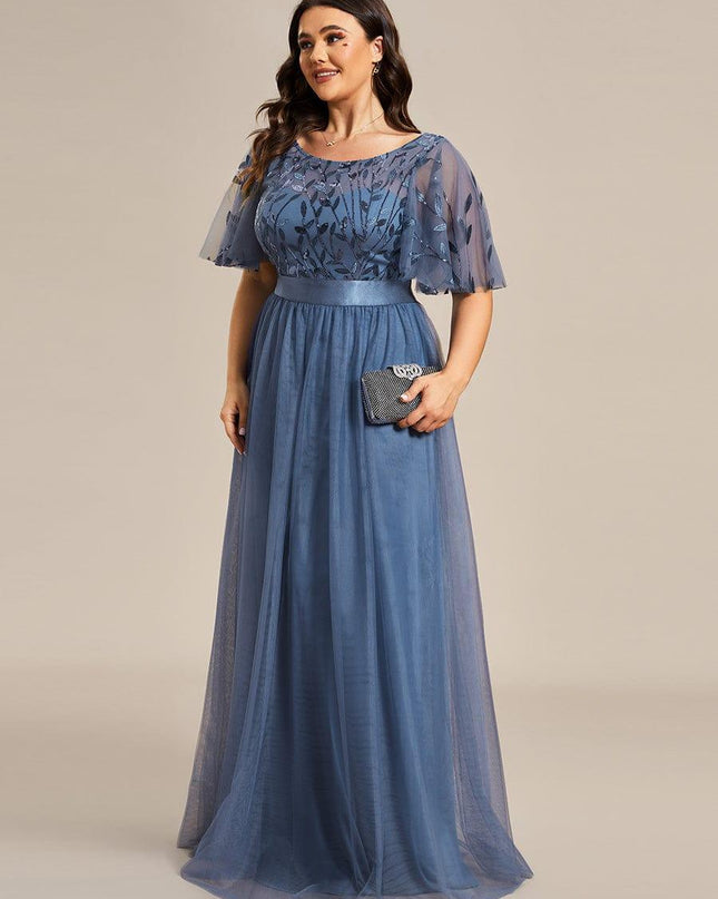 Haven | A-Line Ruffle Sleeve Wedding Guest Dress