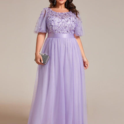 Haven | A-Line Ruffle Sleeve Wedding Guest Dress