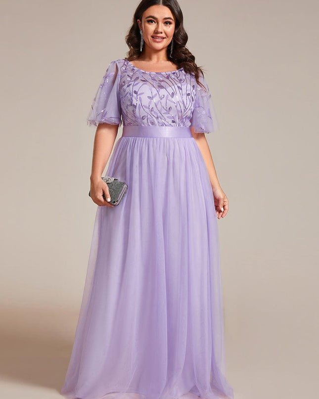 Haven | A-Line Ruffle Sleeve Wedding Guest Dress
