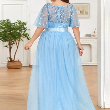 Haven | A-Line Ruffle Sleeve Wedding Guest Dress