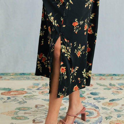 Hayden | Slim Fit V Neck Floral Maxi Dress Summer Dress