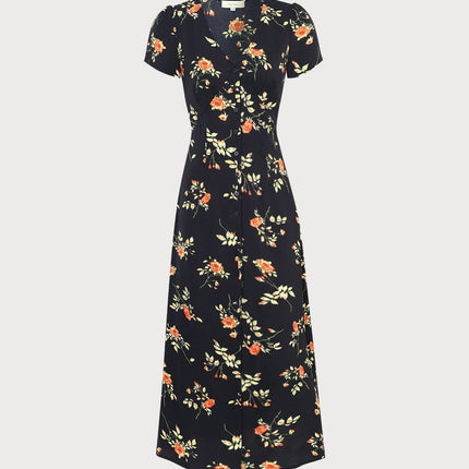 Hayden | Slim Fit V Neck Floral Maxi Dress Summer Dress