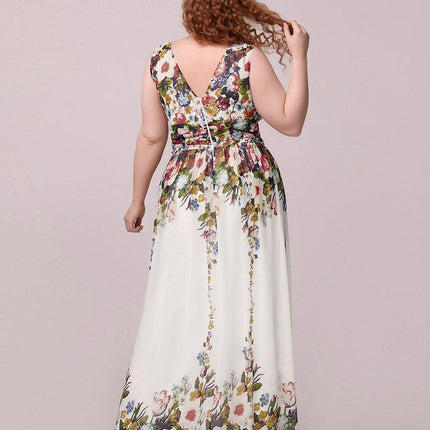 Hazel | V Neck Pleated Chiffon Wedding Guest Dress