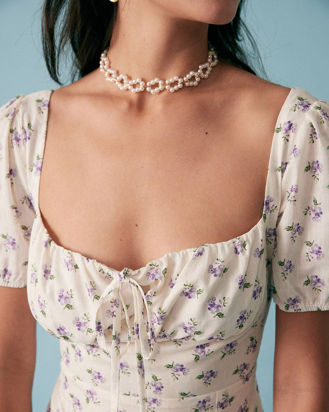 Holly | Ruched Fit Short Sleeve Summer Dress