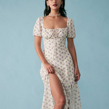 Holly | Ruched Fit Short Sleeve Summer Dress