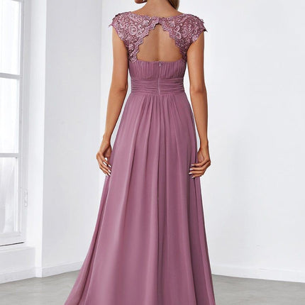 Josephine | Fitted Lace Cap Sleeve Bridesmaid Dress