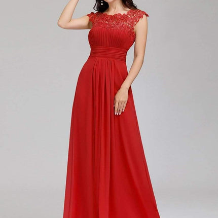 Josephine | Fitted Lace Cap Sleeve Bridesmaid Dress