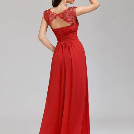 Josephine | Fitted Lace Cap Sleeve Bridesmaid Dress