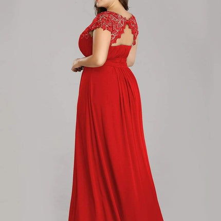 Josephine | Fitted Lace Cap Sleeve Bridesmaid Dress