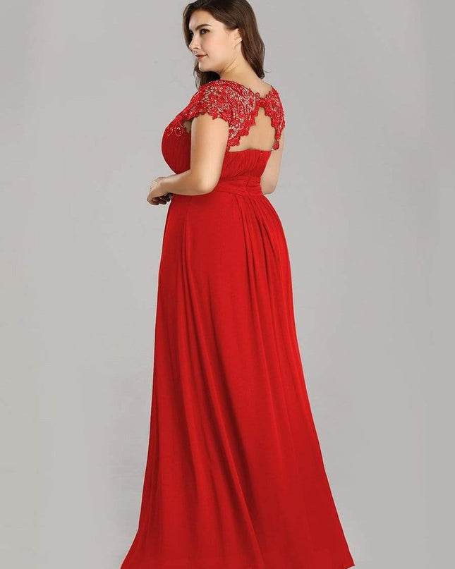 Josephine | Fitted Lace Cap Sleeve Bridesmaid Dress