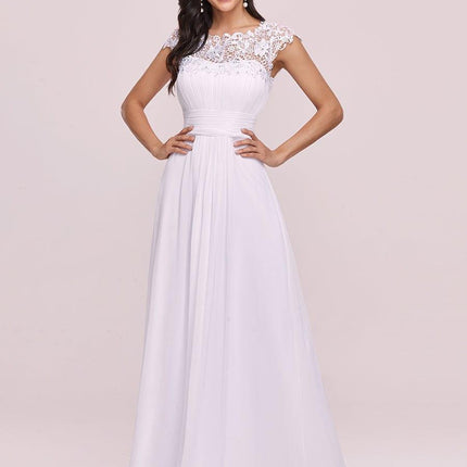 Josephine | Fitted Lace Cap Sleeve Bridesmaid Dress